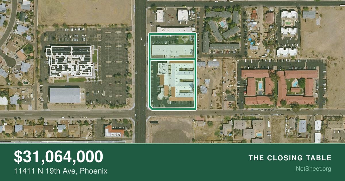 Aerial view of 11411 N 19th Ave, Phoenix