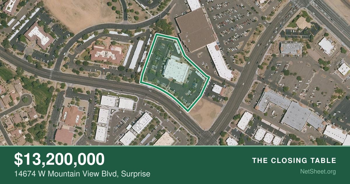 Aerial view of 14674 W Mountain View Blvd, Surprise