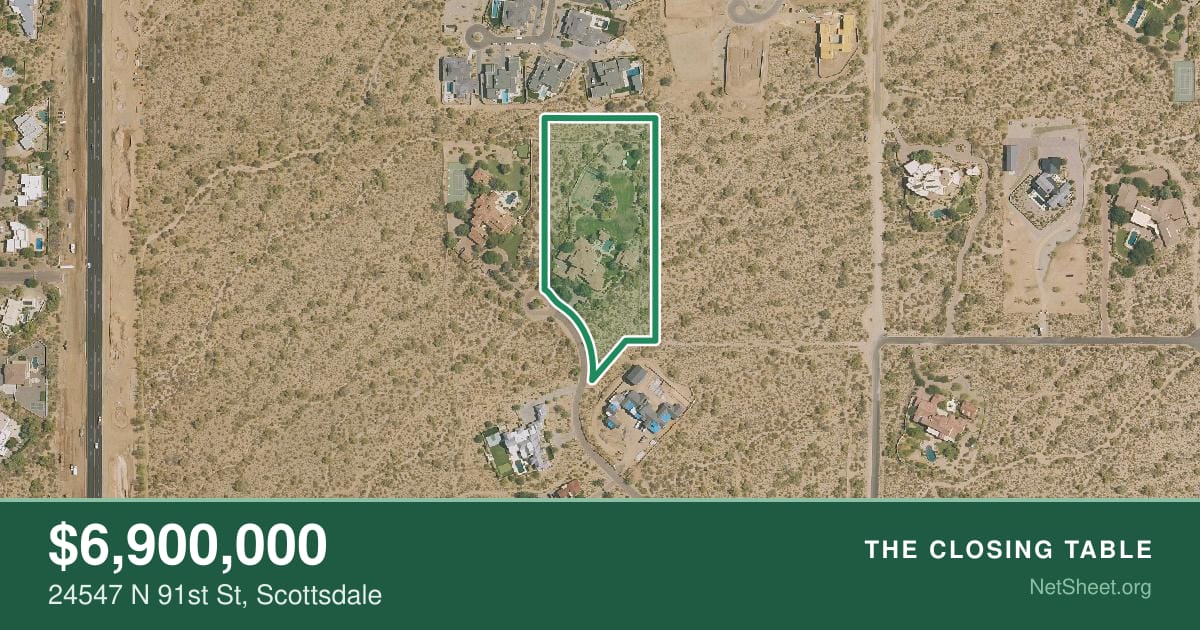 Aerial view of 24547 N 91st St, Scottsdale