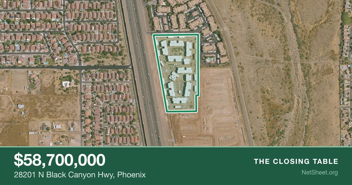 Aerial view of 28201 N Black Canyon Hwy, Phoenix