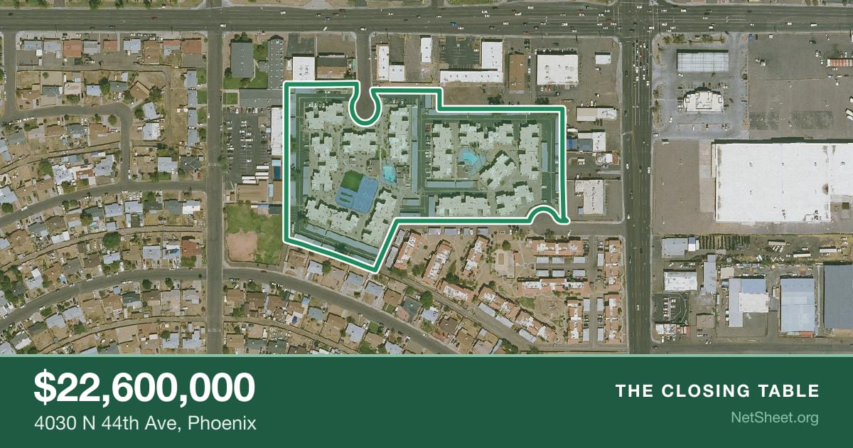 Aerial view of 4030 N 44th Ave, Phoenix