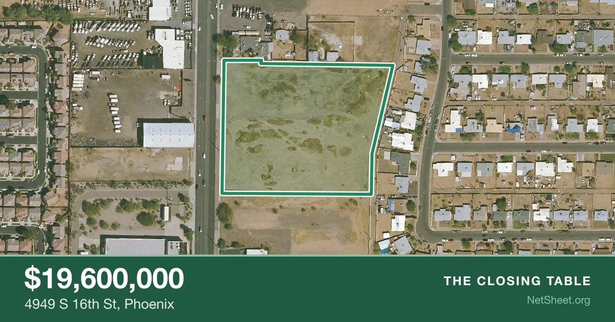 Aerial view of 4949 S 16th St, Phoenix