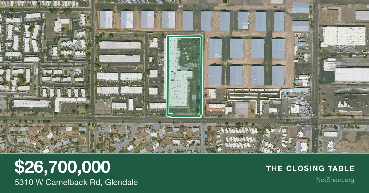 Aerial view of 5310 W Camelback Rd, Glendale