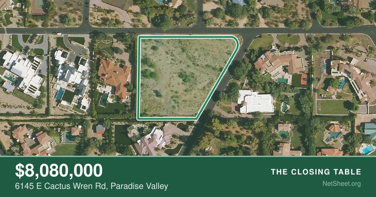 Aerial view of 6145 E Cactus Wren Rd, Paradise Valley