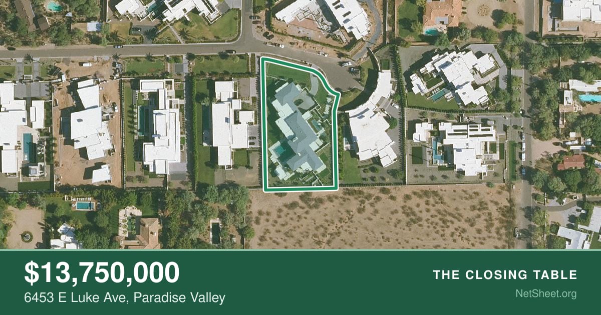 Aerial view of 6453 E Luke Ave, Paradise Valley