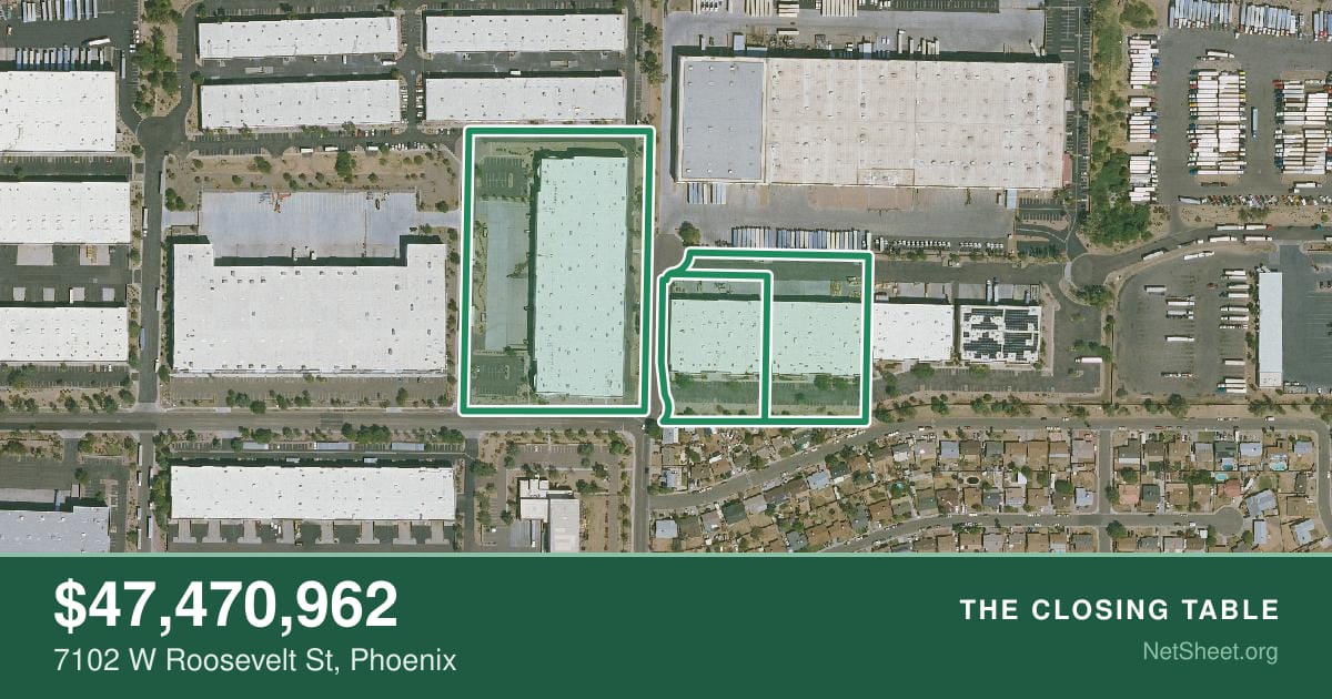 Aerial view of 7102 W Roosevelt St, Phoenix