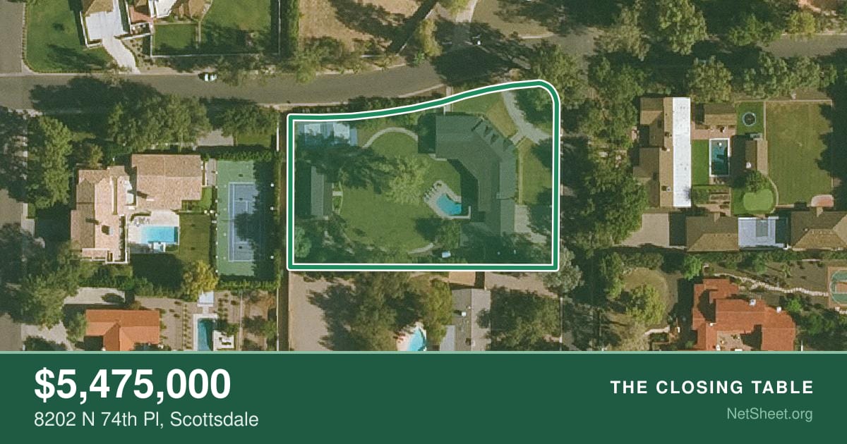 Aerial view of 8202 N 74th Pl, Scottsdale