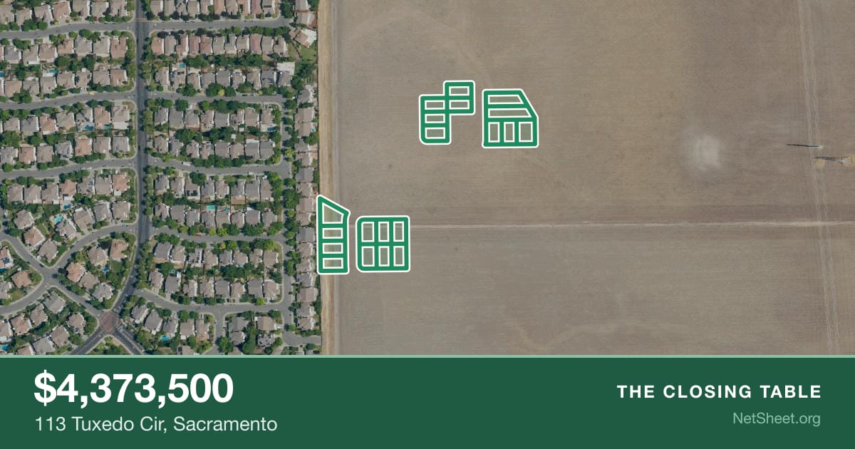 Aerial view of 113 Tuxedo Cir, Sacramento