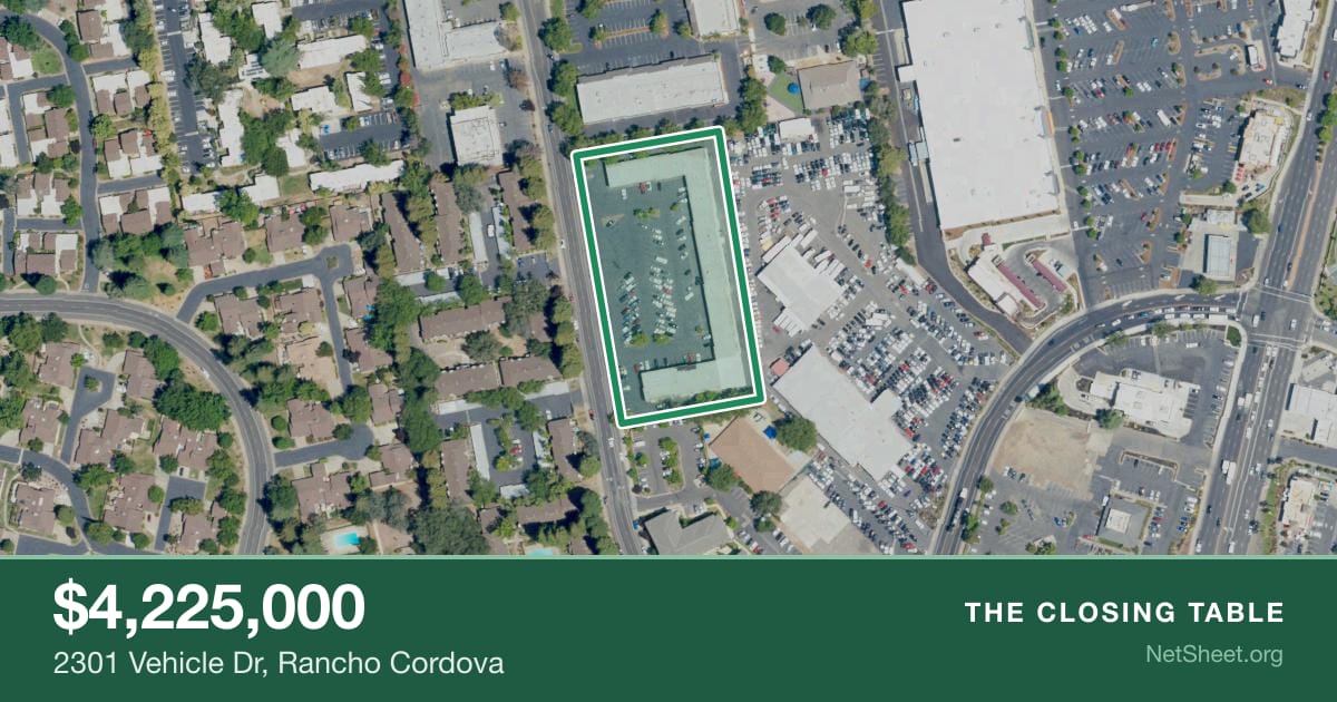 Aerial view of 2301 Vehicle Dr, Rancho Cordova