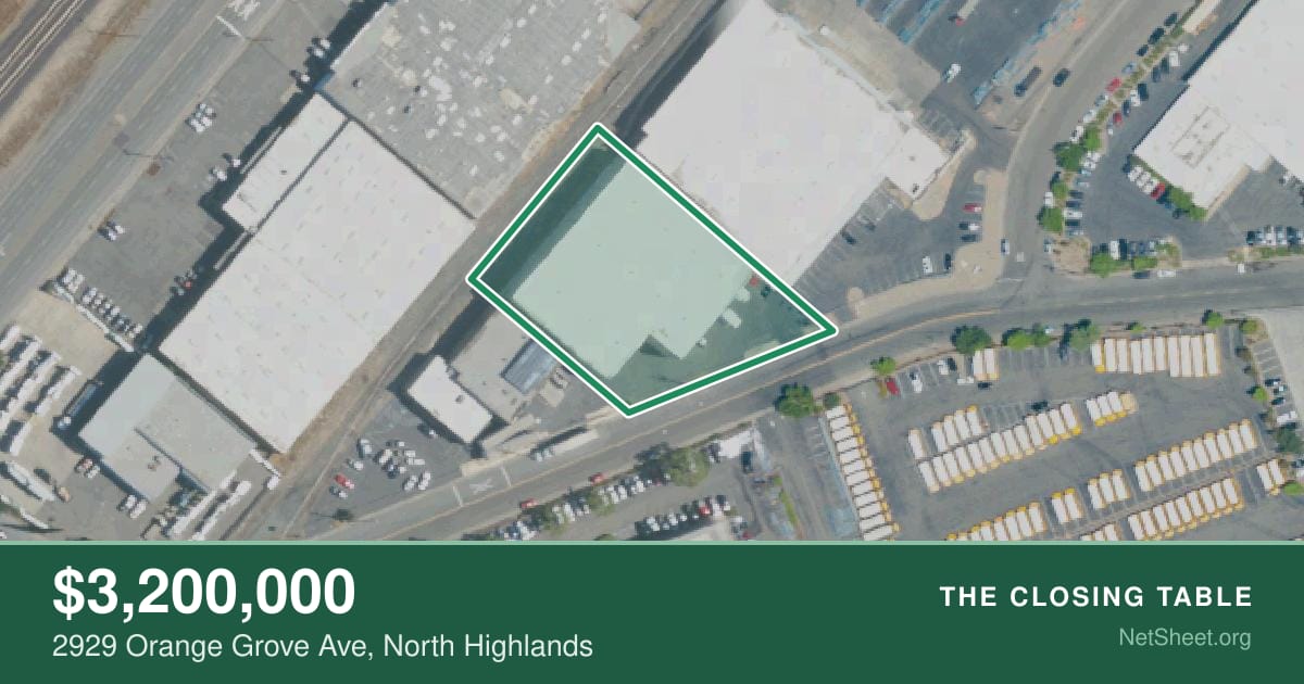 Aerial view of 2929 Orange Grove Ave, North Highlands
