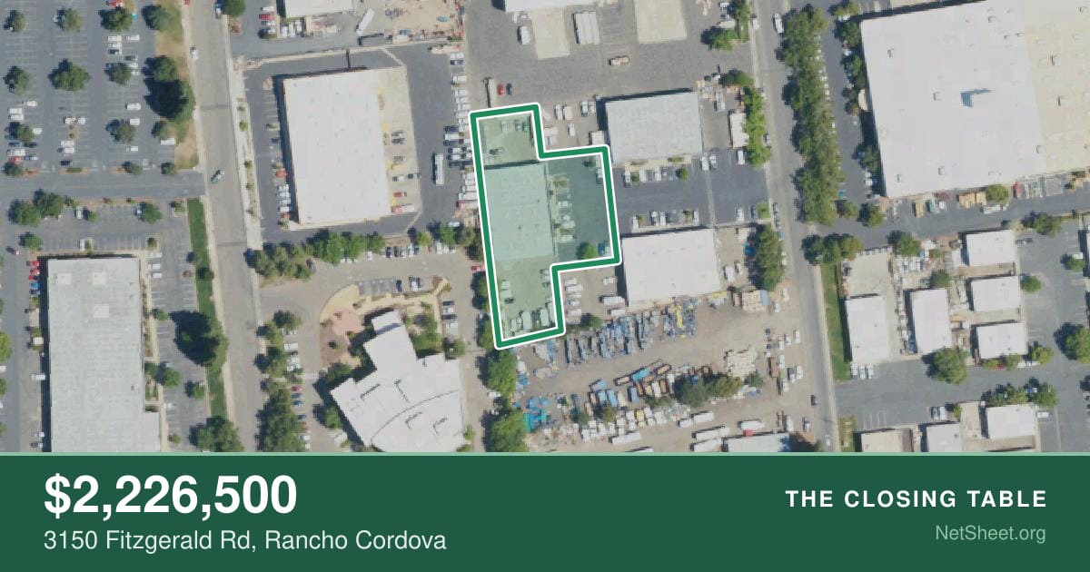 Aerial view of 3150 Fitzgerald Rd, Rancho Cordova