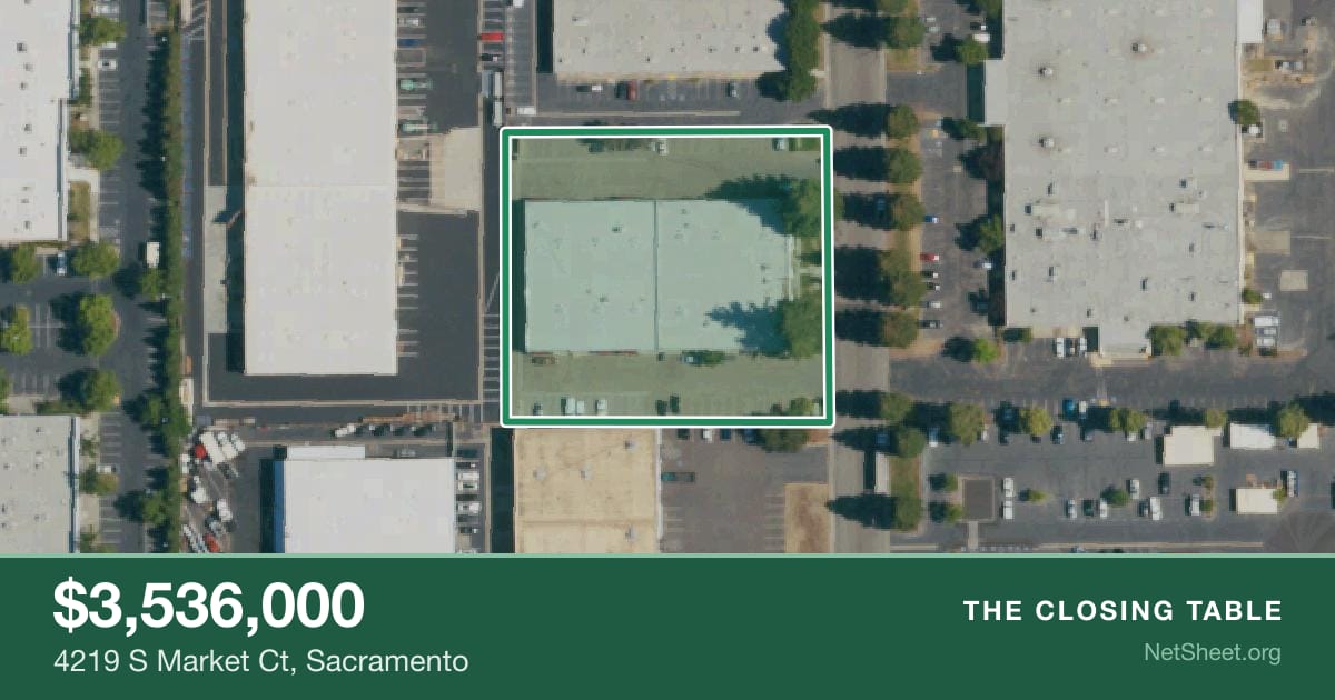 Aerial view of 4219 S Market Ct, Sacramento