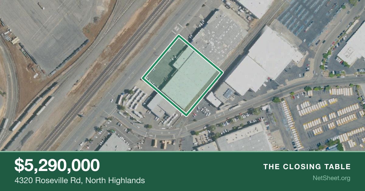 Aerial view of 4320 Roseville Rd, North Highlands