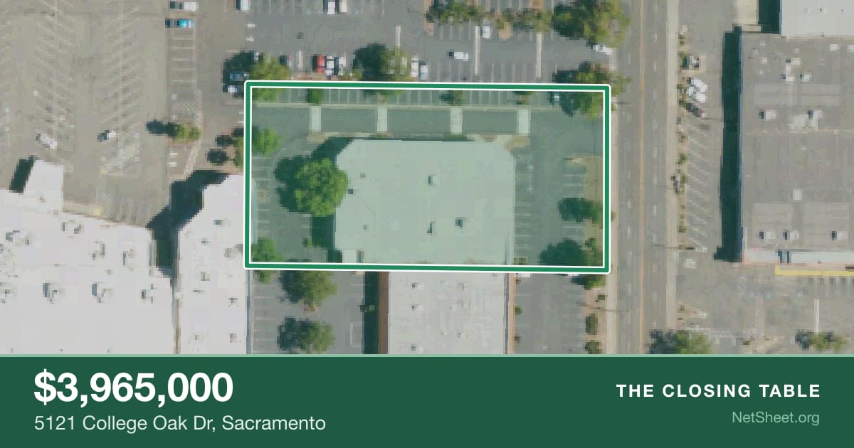 Aerial view of 5121 College Oak Dr, Sacramento