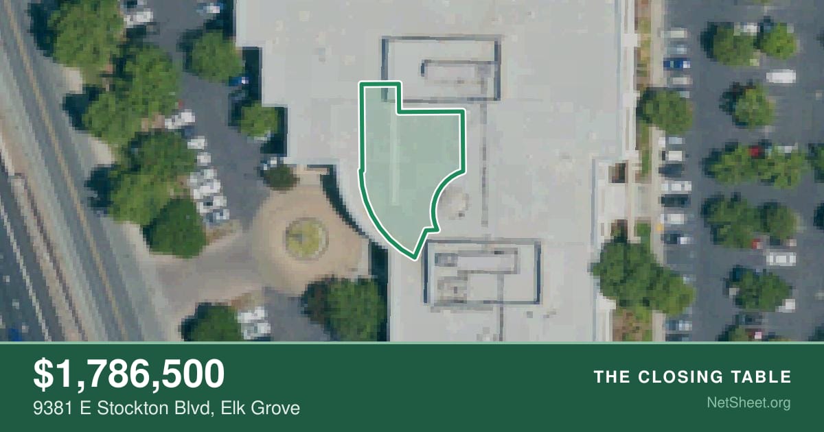 Aerial view of 9381 E Stockton Blvd, Elk Grove