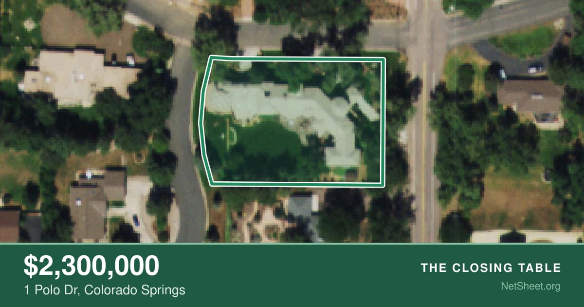 Aerial view of 1 Polo Dr, Colorado Springs