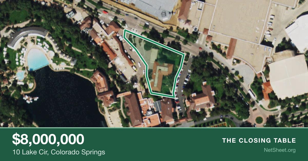 Aerial view of 10 Lake Cir, Colorado Springs