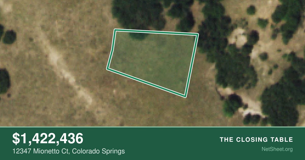 Aerial view of 12347 Mionetto Ct, Colorado Springs