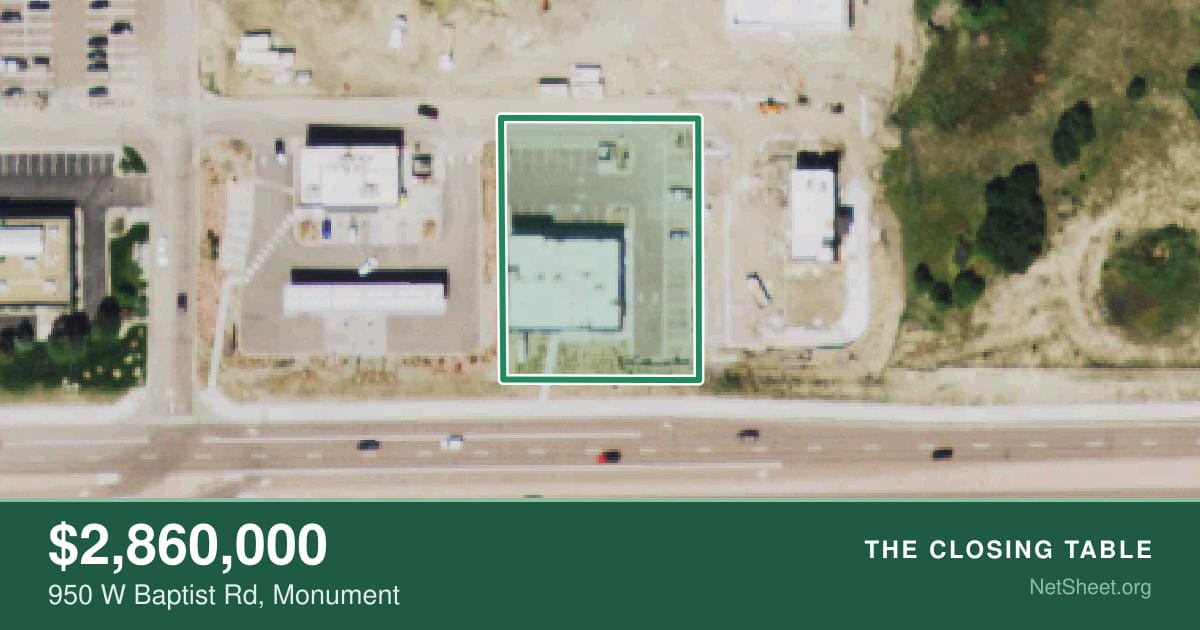 Aerial view of 950 W Baptist Rd, Monument