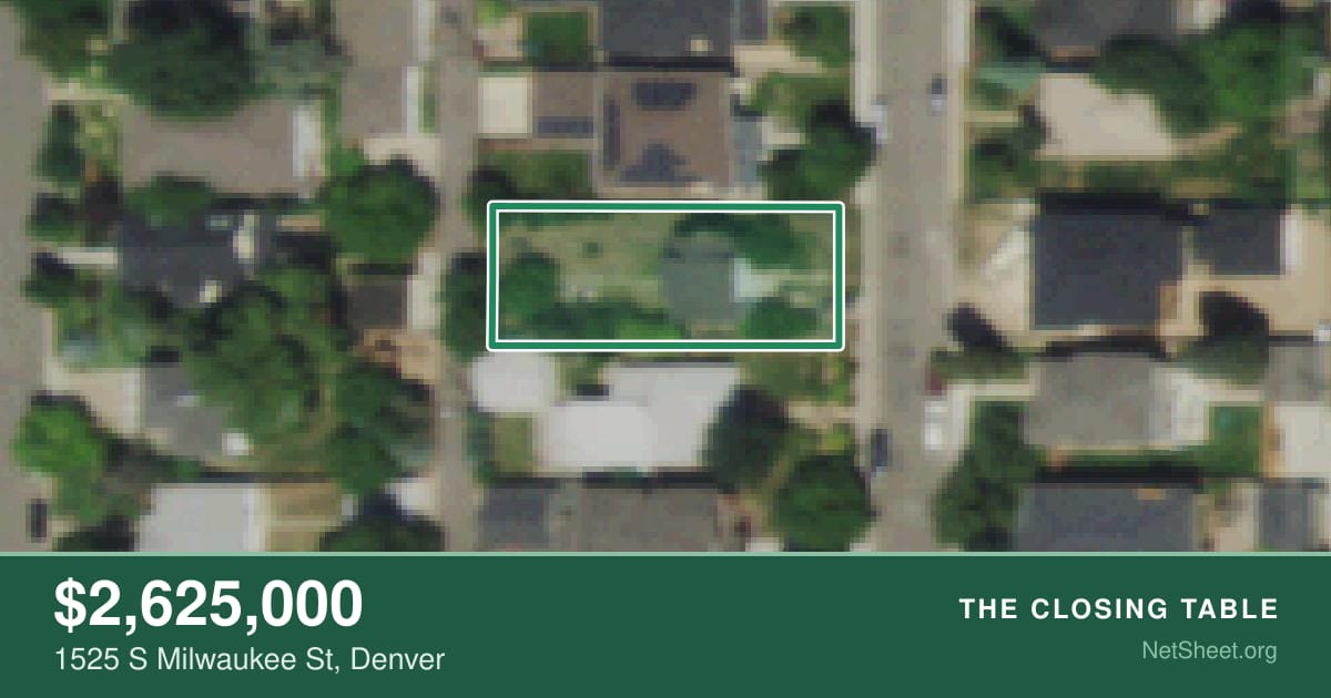 Aerial view of 1525 S Milwaukee St, Denver