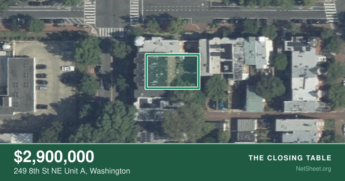 Aerial view of 249 8th St NE Unit A, Washington