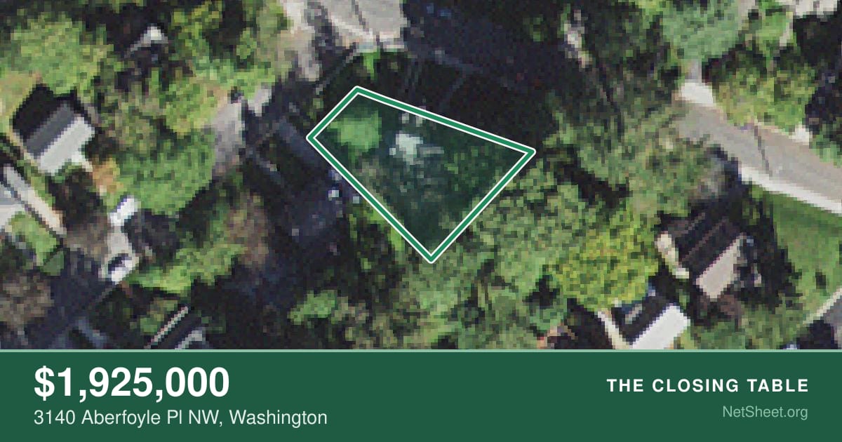 Aerial view of 3140 Aberfoyle Pl NW, Washington