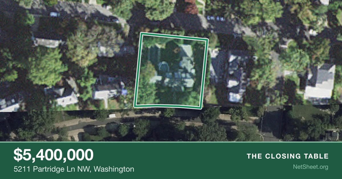 Aerial view of 5211 Partridge Ln NW, Washington