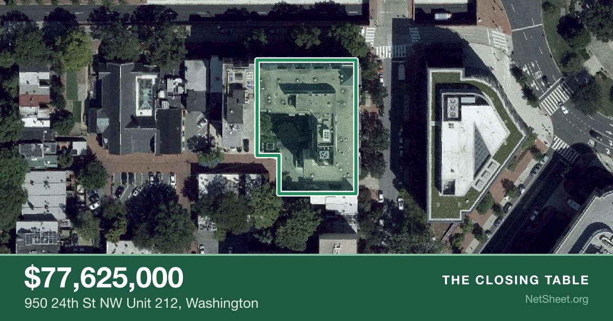 Aerial view of 950 24th St NW Unit 212, Washington