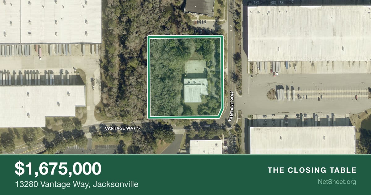 Aerial view of 13280 Vantage Way, Jacksonville