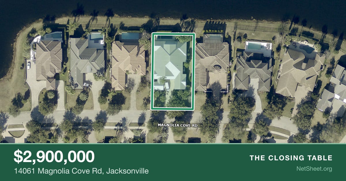 Aerial view of 14061 Magnolia Cove Rd, Jacksonville