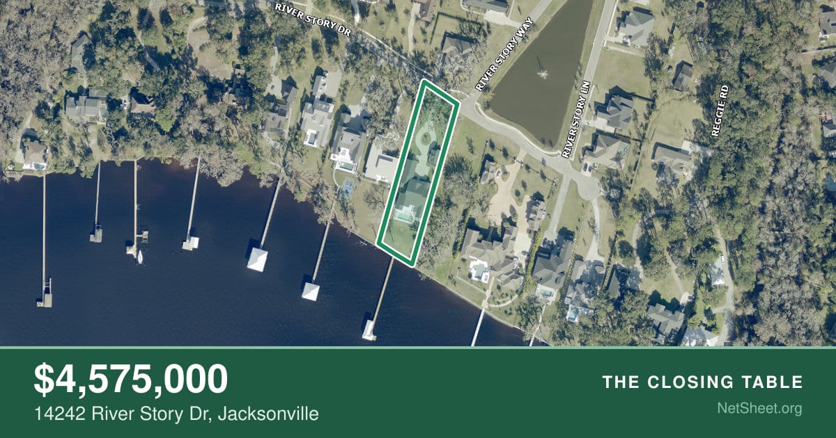 Aerial view of 14242 River Story Dr, Jacksonville