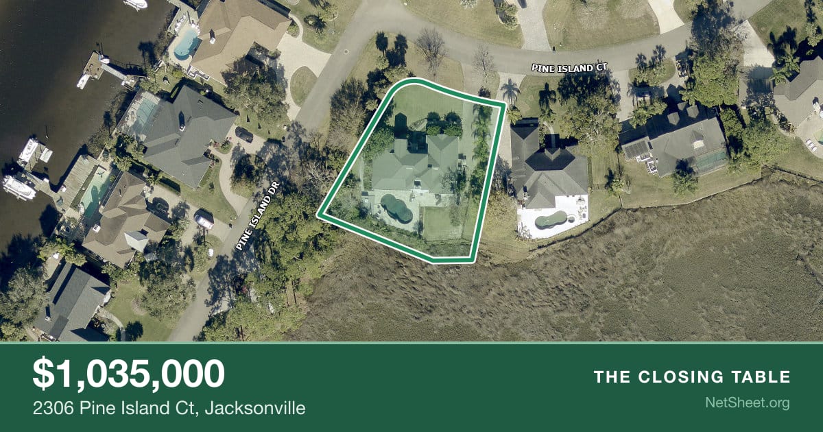Aerial view of 2306 Pine Island Ct, Jacksonville