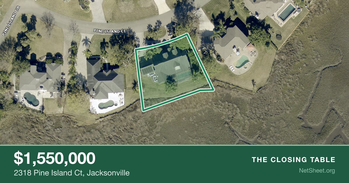 Aerial view of 2318 Pine Island Ct, Jacksonville