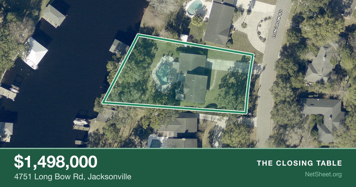 Aerial view of 4751 Long Bow Rd, Jacksonville
