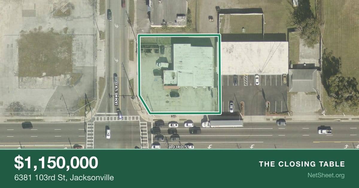 Aerial view of 6381 103rd St, Jacksonville