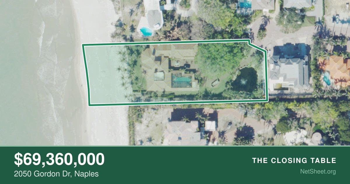 Aerial view of 2050 Gordon Dr, Naples