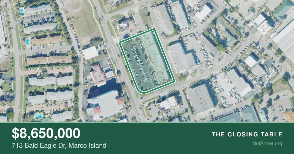 Aerial view of 713 Bald Eagle Dr, Marco Island