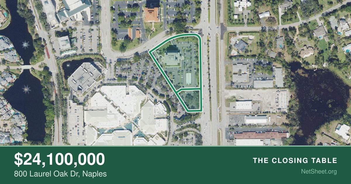 Aerial view of 800 Laurel Oak Dr, Naples