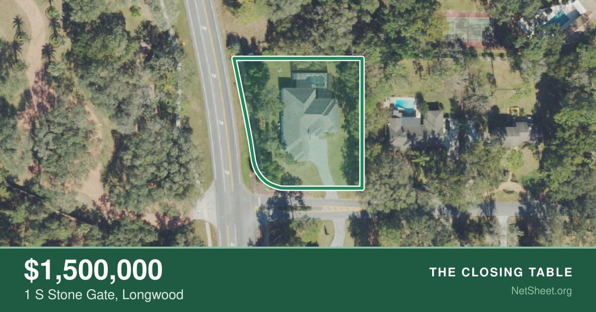 Aerial view of 1 S Stone Gate, Longwood
