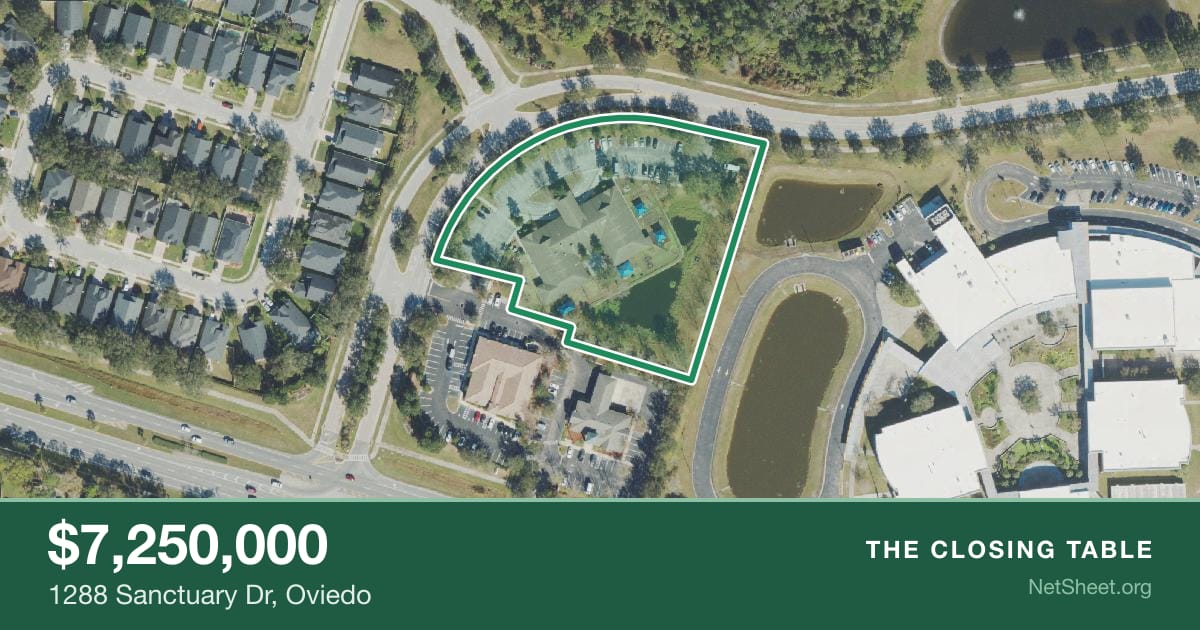 Aerial view of 1288 Sanctuary Dr, Oviedo