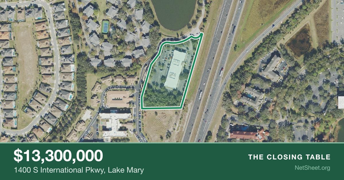Aerial view of 1400 S International Pkwy, Lake Mary