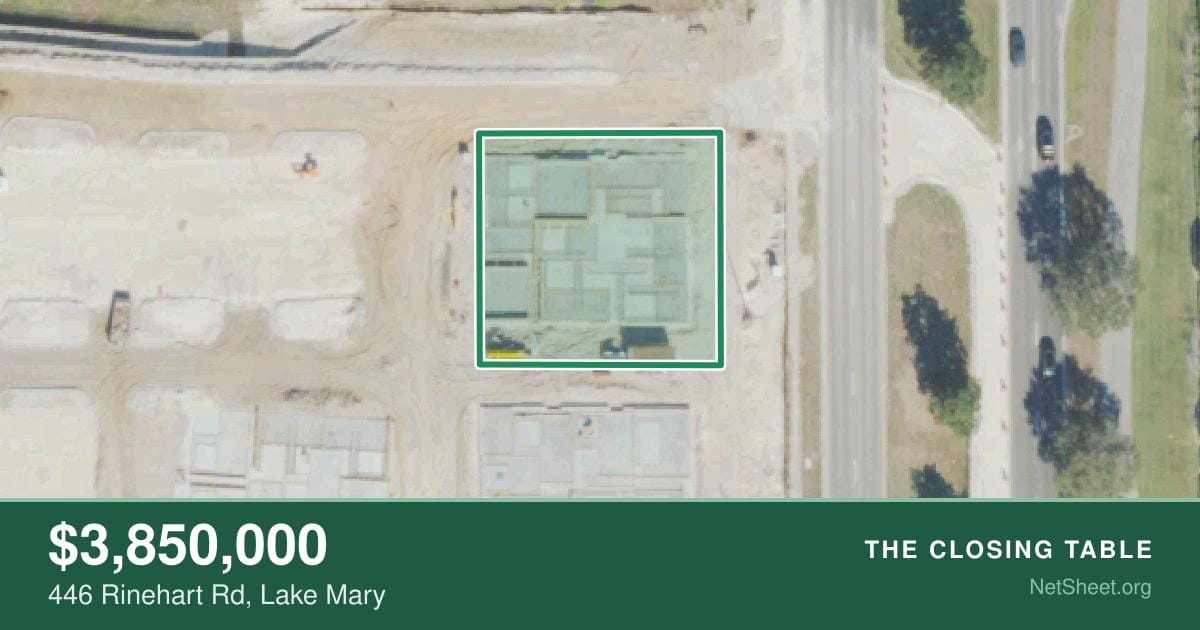 Aerial view of 446 Rinehart Rd, Lake Mary