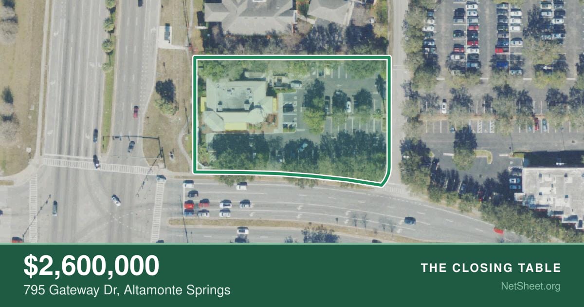 Aerial view of 795 Gateway Dr, Altamonte Springs