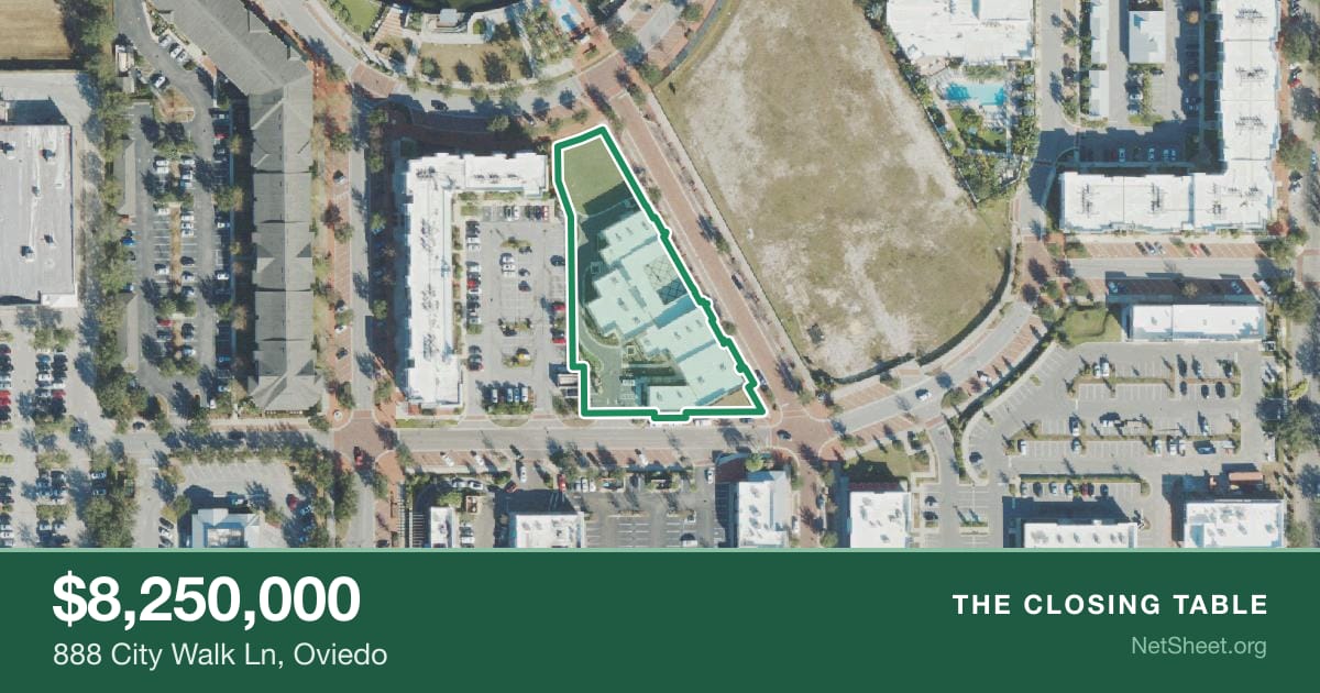 Aerial view of 888 City Walk Ln, Oviedo