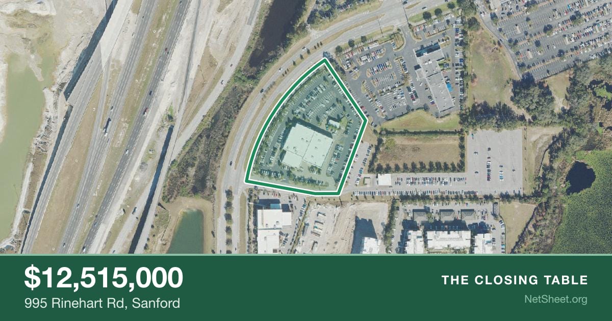 Aerial view of 995 Rinehart Rd, Sanford