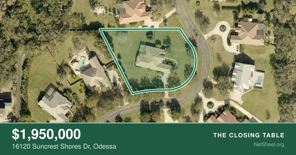 Aerial view of 16120 Suncrest Shores Dr, Odessa