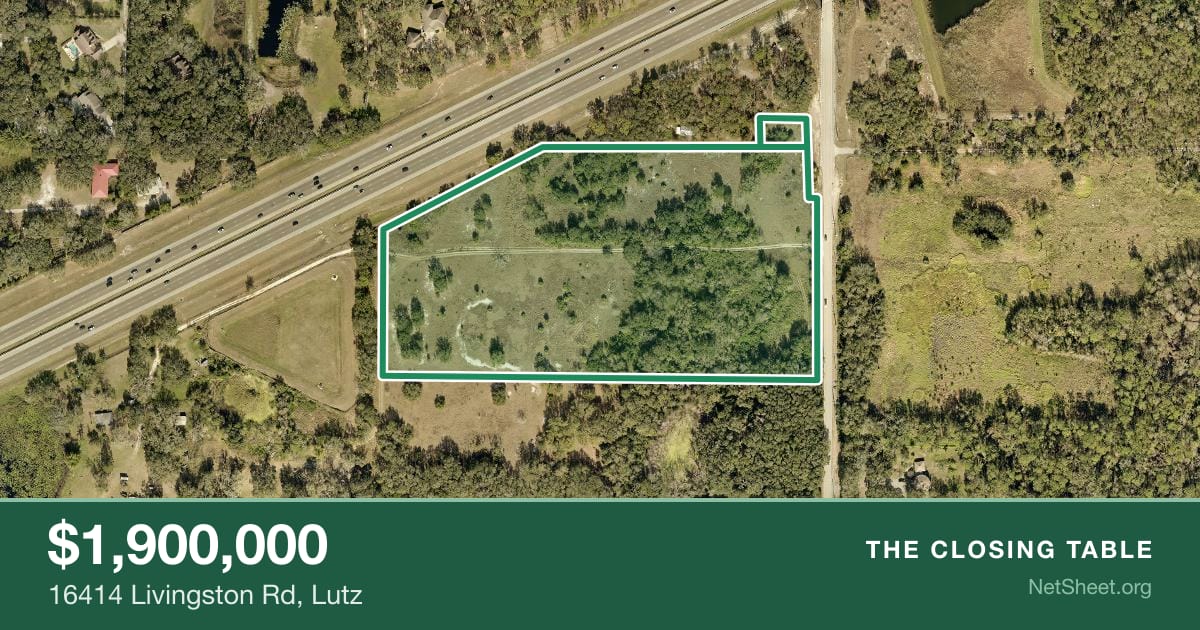Aerial view of 16414 Livingston Rd, Lutz