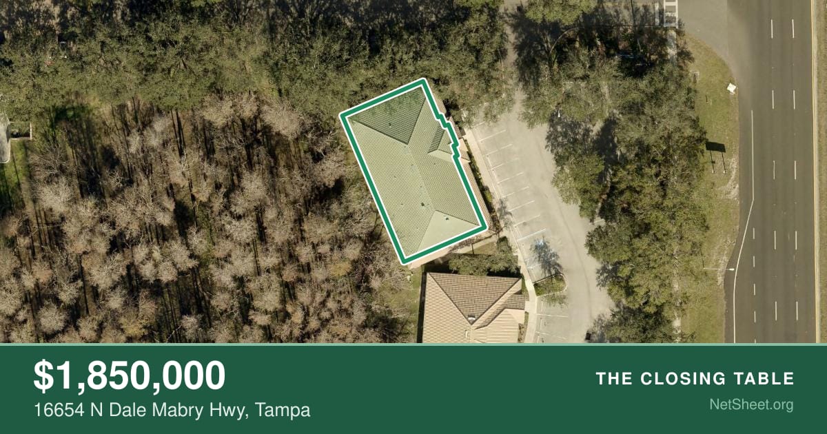 Aerial view of 16654 N Dale Mabry Hwy, Tampa