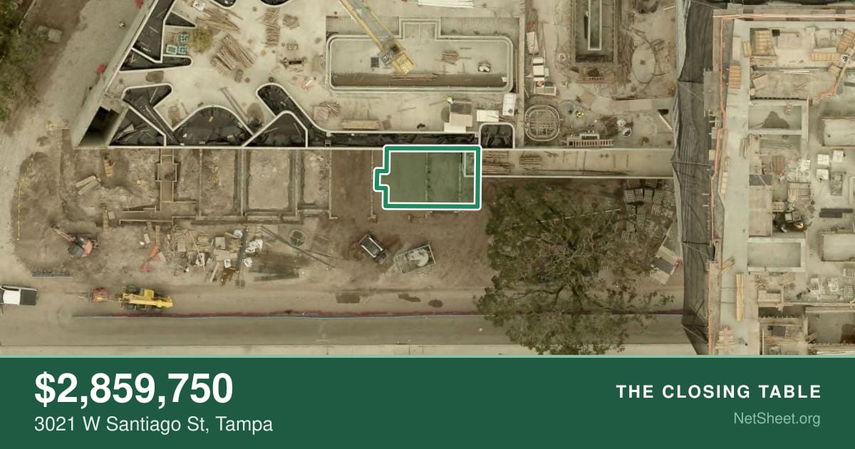 Aerial view of 3021 W Santiago St, Tampa