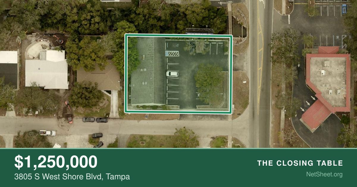 Aerial view of 3805 S West Shore Blvd, Tampa
